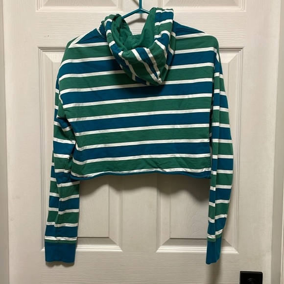 Zumiez | Broken Promises | “We Ain’t Homies”| Green/Blue |Crop Hoodie| Size M - Picture 6 of 16